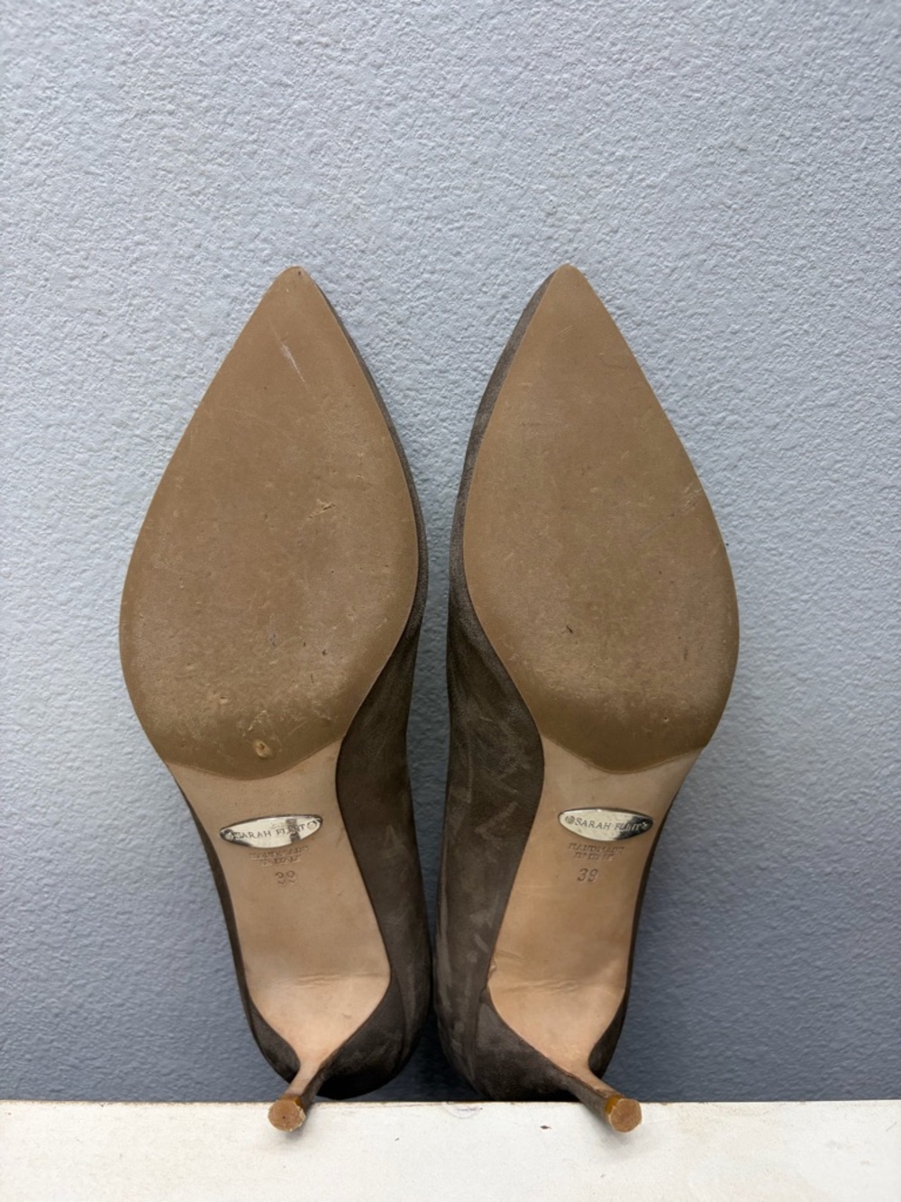 Sarah Flint Brown Suede Pumps Size 39 - Picture 7 of 8